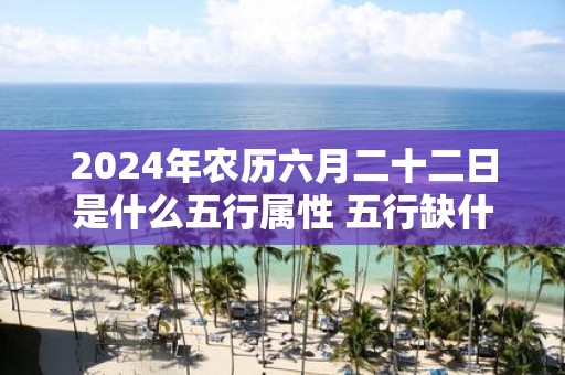2025年农历六月二十二日是什么五行属性 五行缺什么