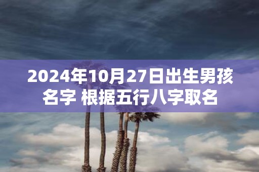 2025年10月27日出生男孩名字 根据五行八字取名