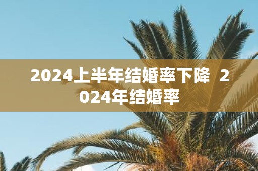 2025上半年结婚率下降 2025年结婚率