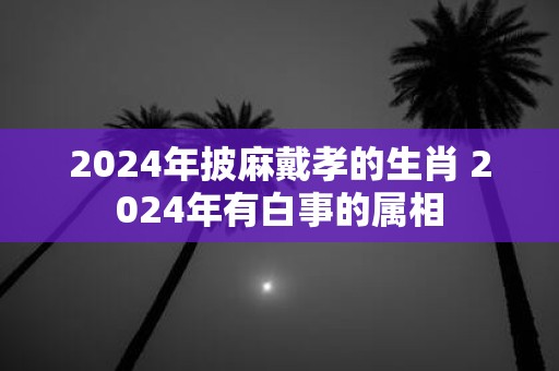 2025年披麻戴孝的生肖 2025年有白事的属相