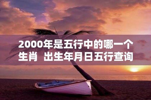 2000年是五行中的哪一个生肖 出生年月日五行查询表