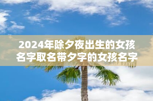 2025年除夕夜出生的女孩名字取名带夕字的女孩名字