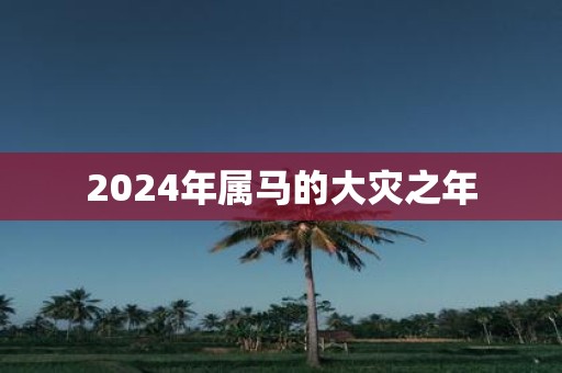 2025年属马的大灾之年