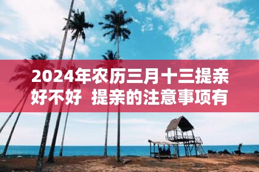 2025年农历三月十三提亲好不好 提亲的注意事项有哪些