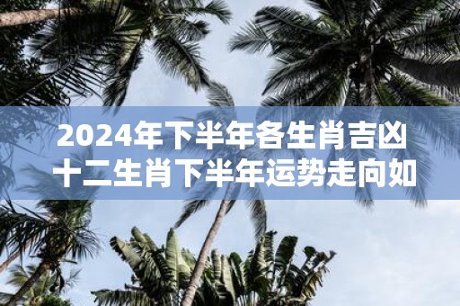 2025年下半年各生肖吉凶 十二生肖下半年运势走向如何