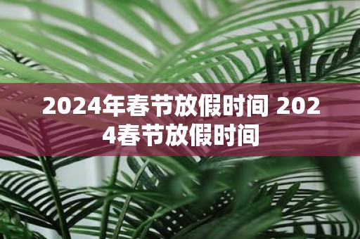 2025年春节放假时间 2025春节放假时间