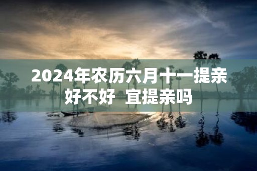 2025年农历六月十一提亲好不好 宜提亲吗