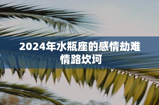 2025年水瓶座的感情劫难 情路坎坷