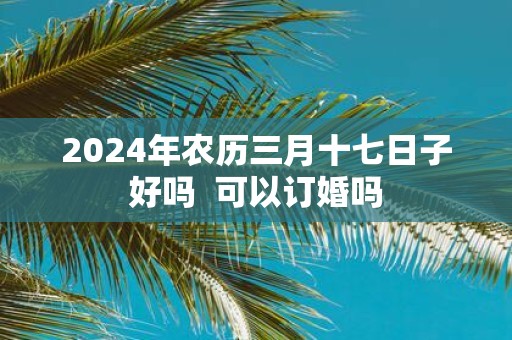 2025年农历三月十七日子好吗 可以订婚吗