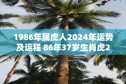 1986年属虎人2025年运势及运程 86年37岁生肖虎2025年每月运势