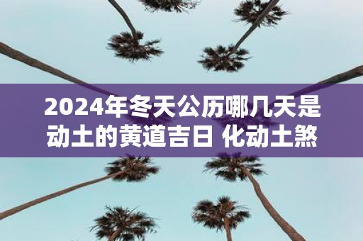 2025年冬天公历哪几天是动土的黄道吉日 化动土煞的方法