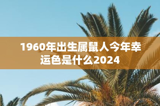1960年出生属鼠人今年幸运色是什么2025