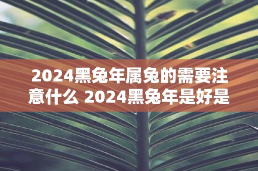 2025黑蛇年属兔的需要注意什么 2025黑蛇年是好是坏