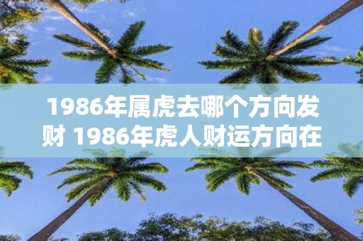 1986年属虎去哪个方向发财 1986年虎人财运方向在哪