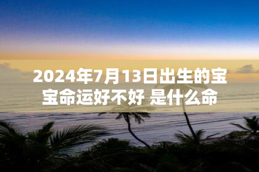 2025年7月13日出生的宝宝命运好不好 是什么命
