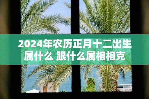2025年农历正月十二出生属什么 跟什么属相相克