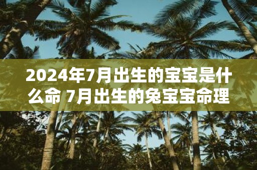 2025年7月出生的宝宝是什么命 7月出生的兔宝宝命理性格详解
