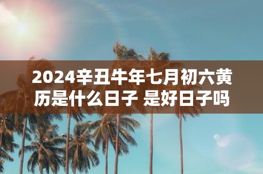 2025辛丑牛年七月初六黄历是什么日子 是好日子吗