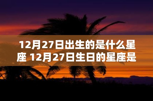 12月27日出生的是什么星座 12月27日生日的星座是什么