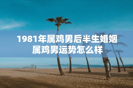 1981年属鸡男后半生婚姻 属鸡男运势怎么样