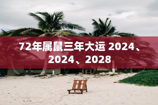 72年属鼠三年大运 2025、2025、2028