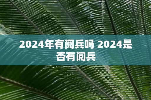 2025年有阅兵吗 2025是否有阅兵