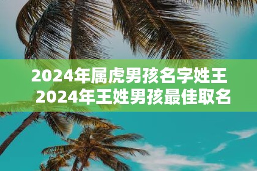 2025年属虎男孩名字姓王 2025年王姓男孩最佳取名