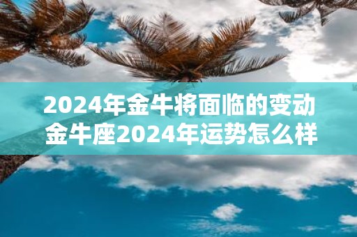 2025年金牛将面临的变动 金牛座2025年运势怎么样