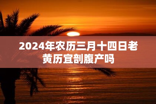 2025年农历三月十四日老黄历宜剖腹产吗