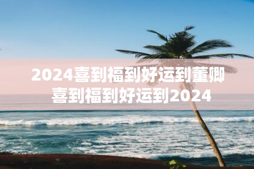 2025喜到福到好运到董卿 喜到福到好运到2025