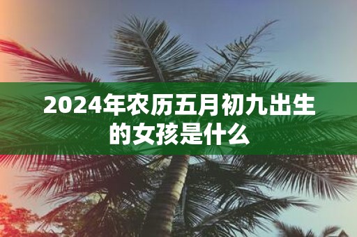 2025年农历五月初九出生的女孩是什么