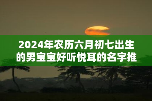 2025年农历六月初七出生的男宝宝好听悦耳的名字推荐