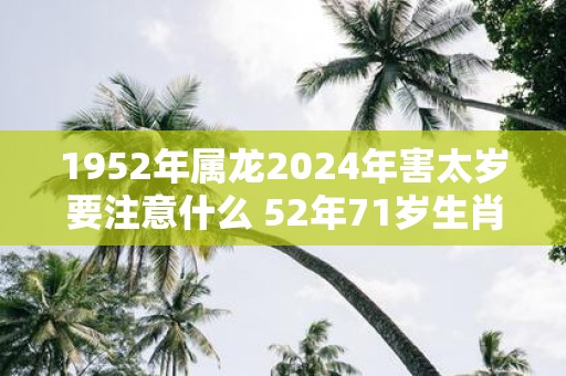 1952年属龙2025年害太岁要注意什么 52年71岁生肖龙逢蛇年运势如何