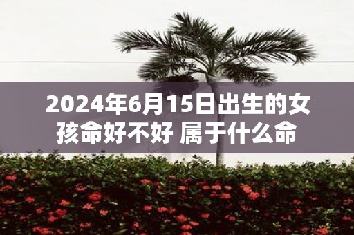 2025年6月15日出生的女孩命好不好 属于什么命