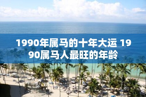 1990年属马的十年大运 1990属马人最旺的年龄