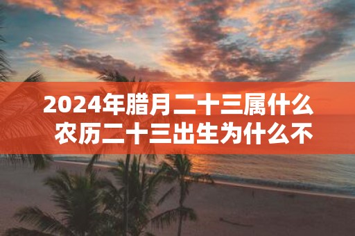 2025年腊月二十三属什么 农历二十三出生为什么不好