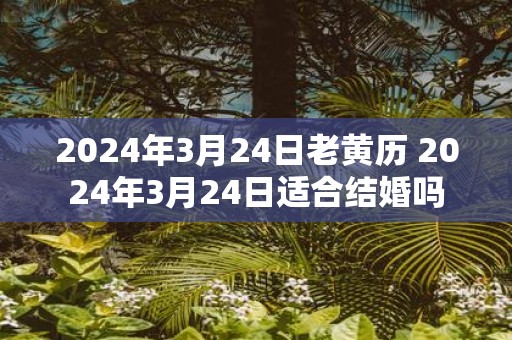 2025年3月24日老黄历 2025年3月24日适合结婚吗