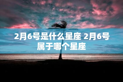 2月6号是什么星座 2月6号属于哪个星座