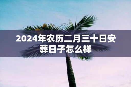 2025年农历二月三十日安葬日子怎么样
