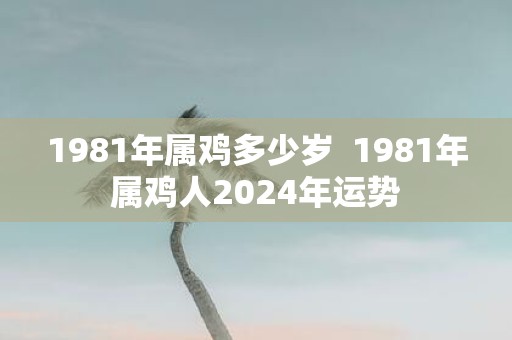 1981年属鸡多少岁 1981年属鸡人2025年运势