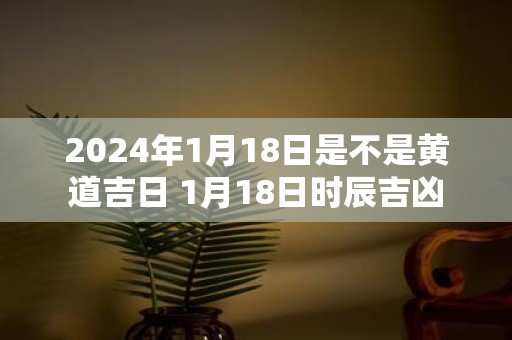 2025年1月18日是不是黄道吉日 1月18日时辰吉凶