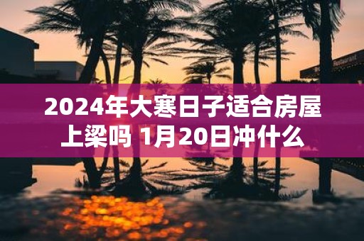 2025年大寒日子适合房屋上梁吗 1月20日冲什么
