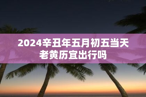 2025辛丑年五月初五当天老黄历宜出行吗
