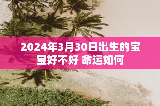 2025年3月30日出生的宝宝好不好 命运如何