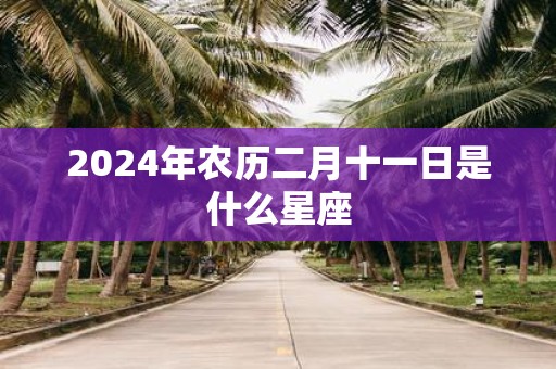 2025年农历二月十一日是什么星座