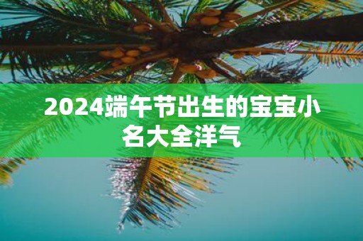 2025端午节出生的宝宝小名大全洋气