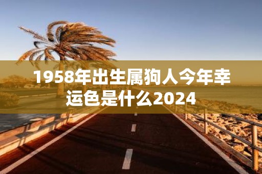 1958年出生属狗人今年幸运色是什么2025