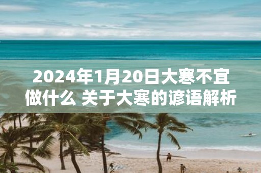 2025年1月20日大寒不宜做什么 关于大寒的谚语解析