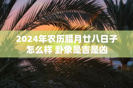 2025年农历腊月廿八日子怎么样 卦象是吉是凶