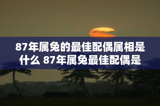 87年属兔的最佳配偶属相是什么 87年属兔最佳配偶是哪个属相